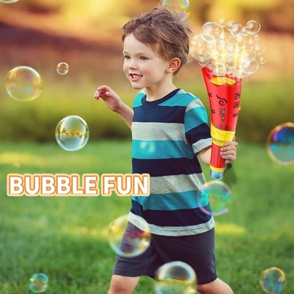 ✨BNWT - Electric Torch Bubble Machine for Kids - Red✨ - Picture 6 of 9